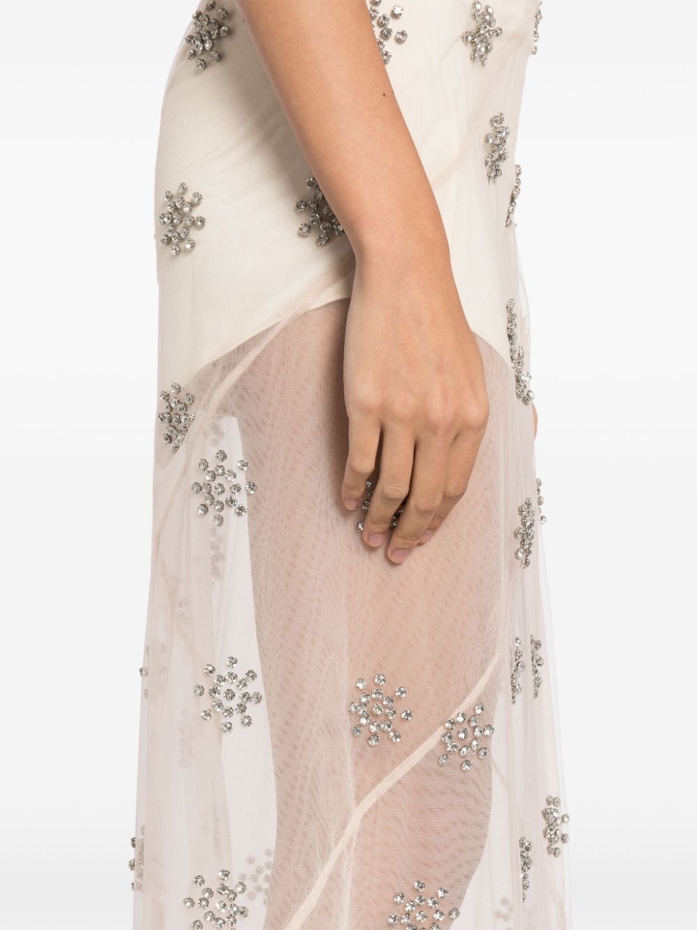 crystal-embellished skirt - 5