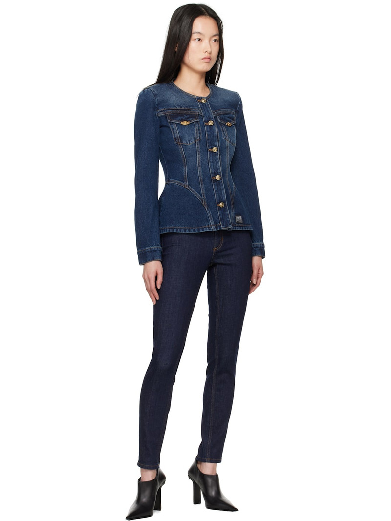 VERSACE JEANS COUTURE Blue Two-Pocket Jeans outlook