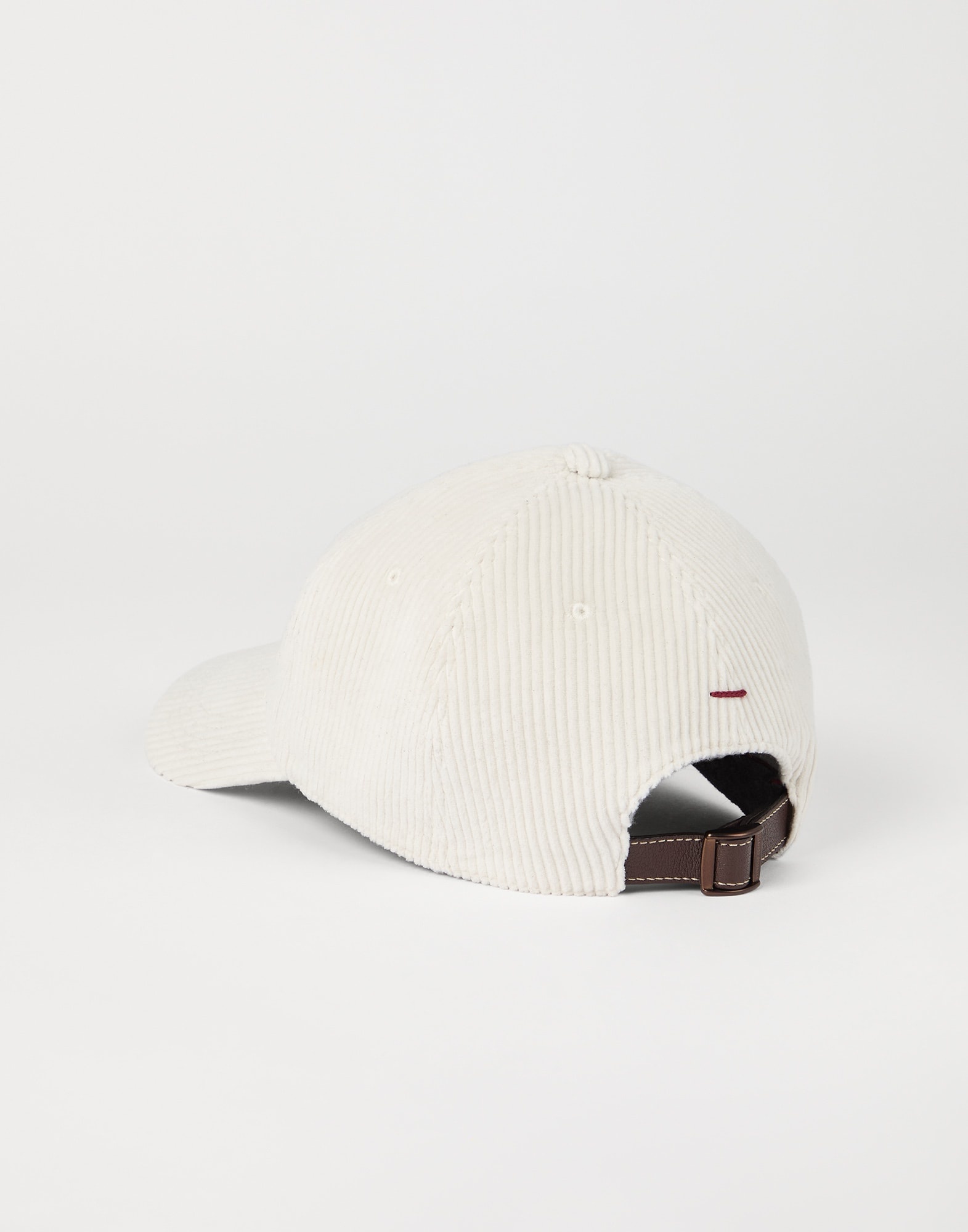 Comfort cotton and cashmere corduroy baseball cap with embroidered logo - 2