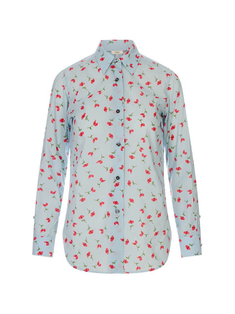 floral-print long-sleeve shirt 1
