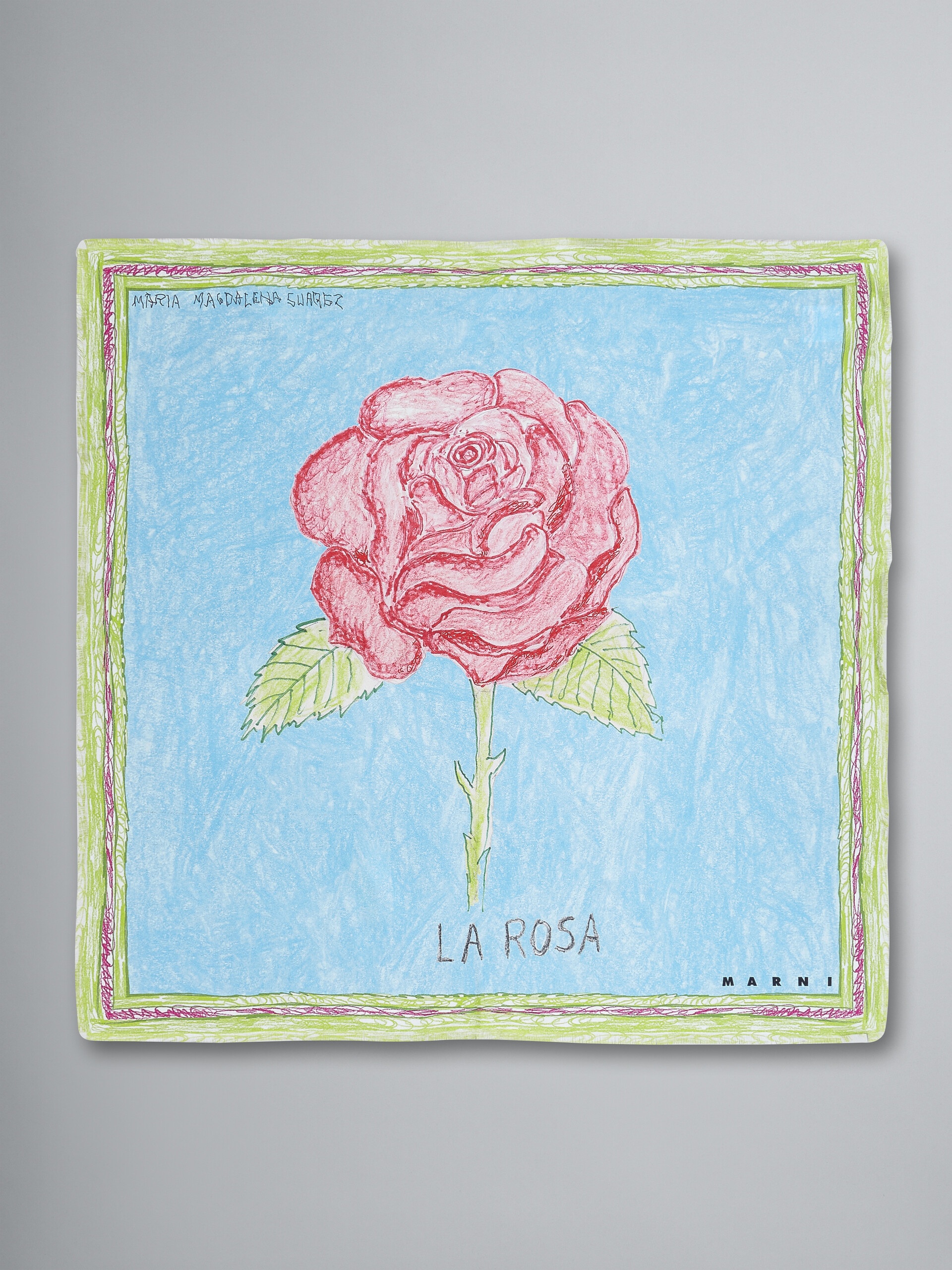 LA ROSA PRINT SILK SCARF - 1