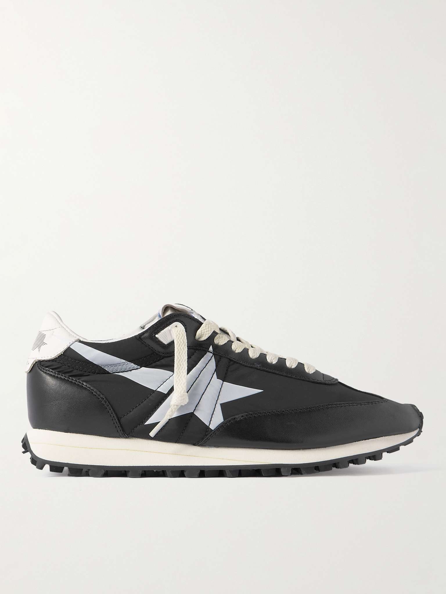 Marathon Leather-Trimmed Nylon Sneakers - 1