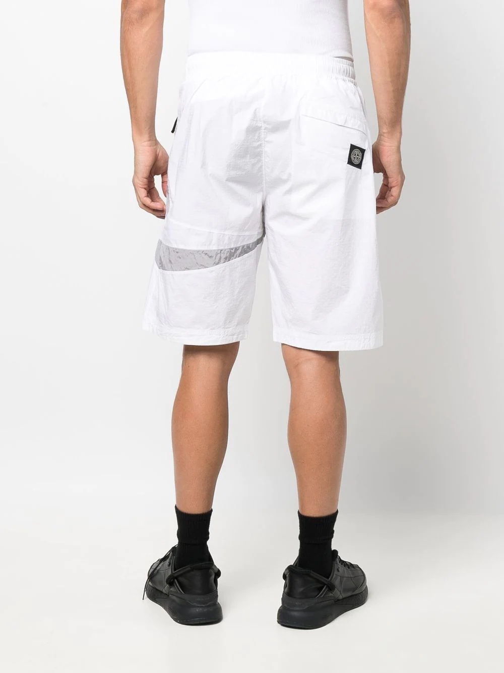 logo-patch track shorts - 4