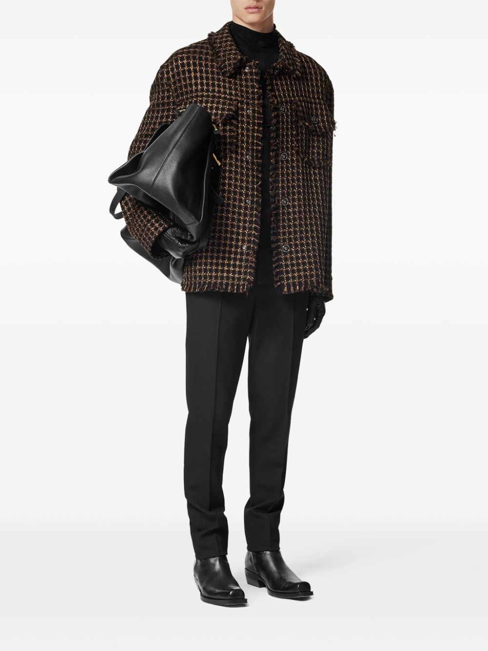 plaid shirt jacket - 2