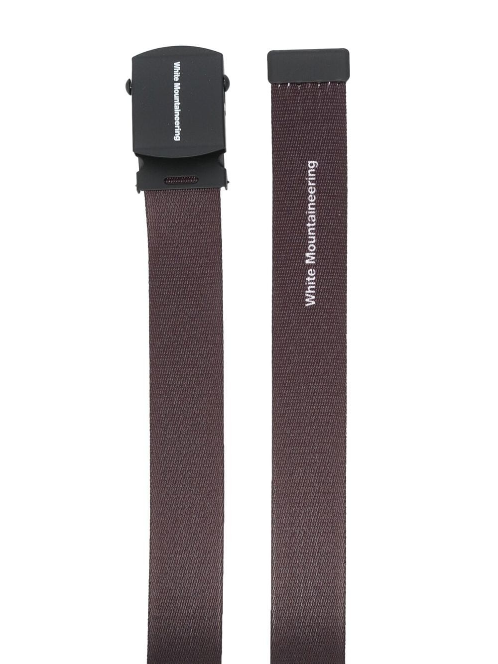 logo-print buckle-fastening belt - 2