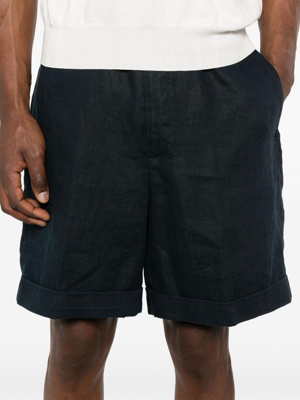 linen bermuda shorts - 5