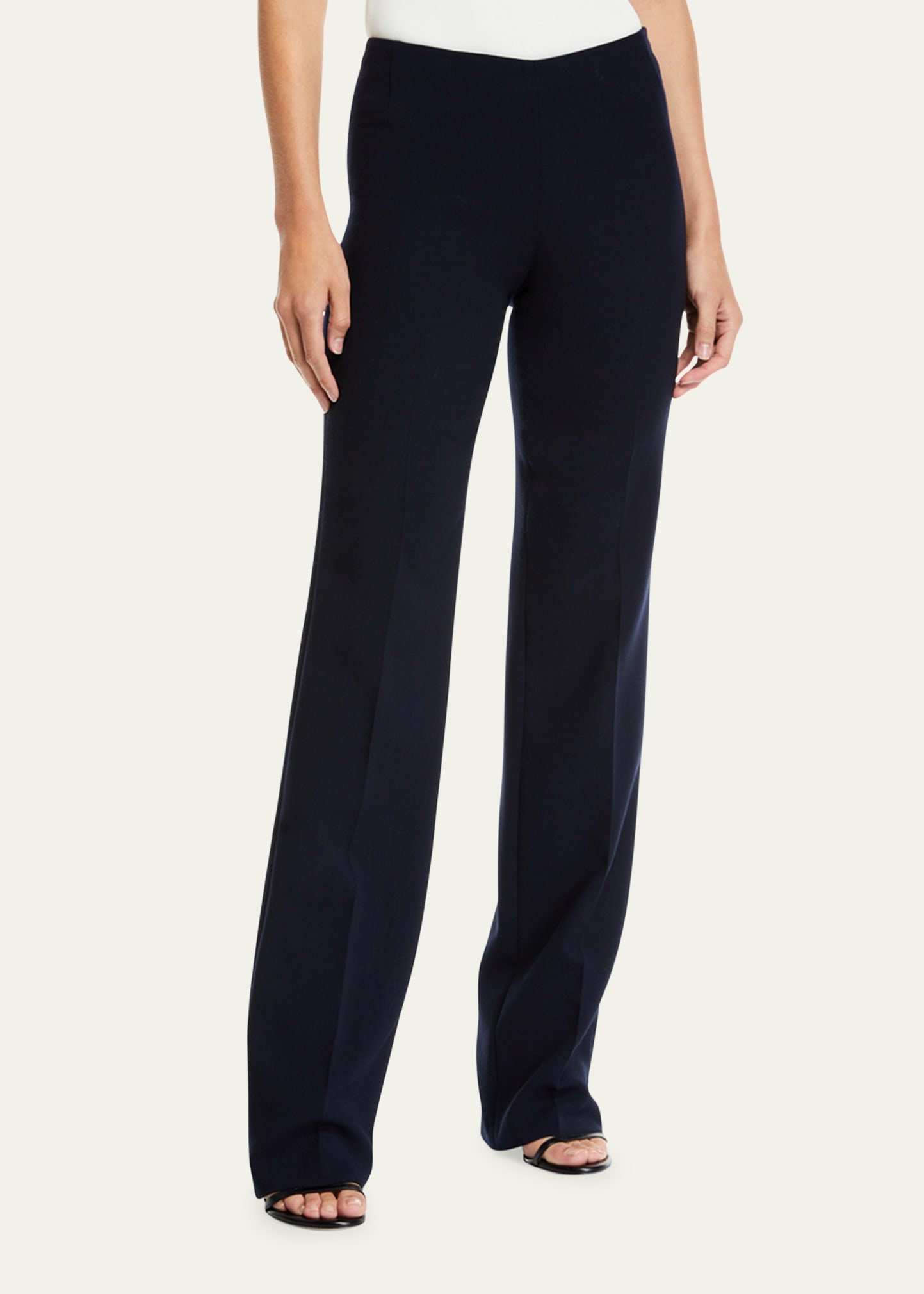 Carole Straight-Leg Wool Double-Face Pants - 4