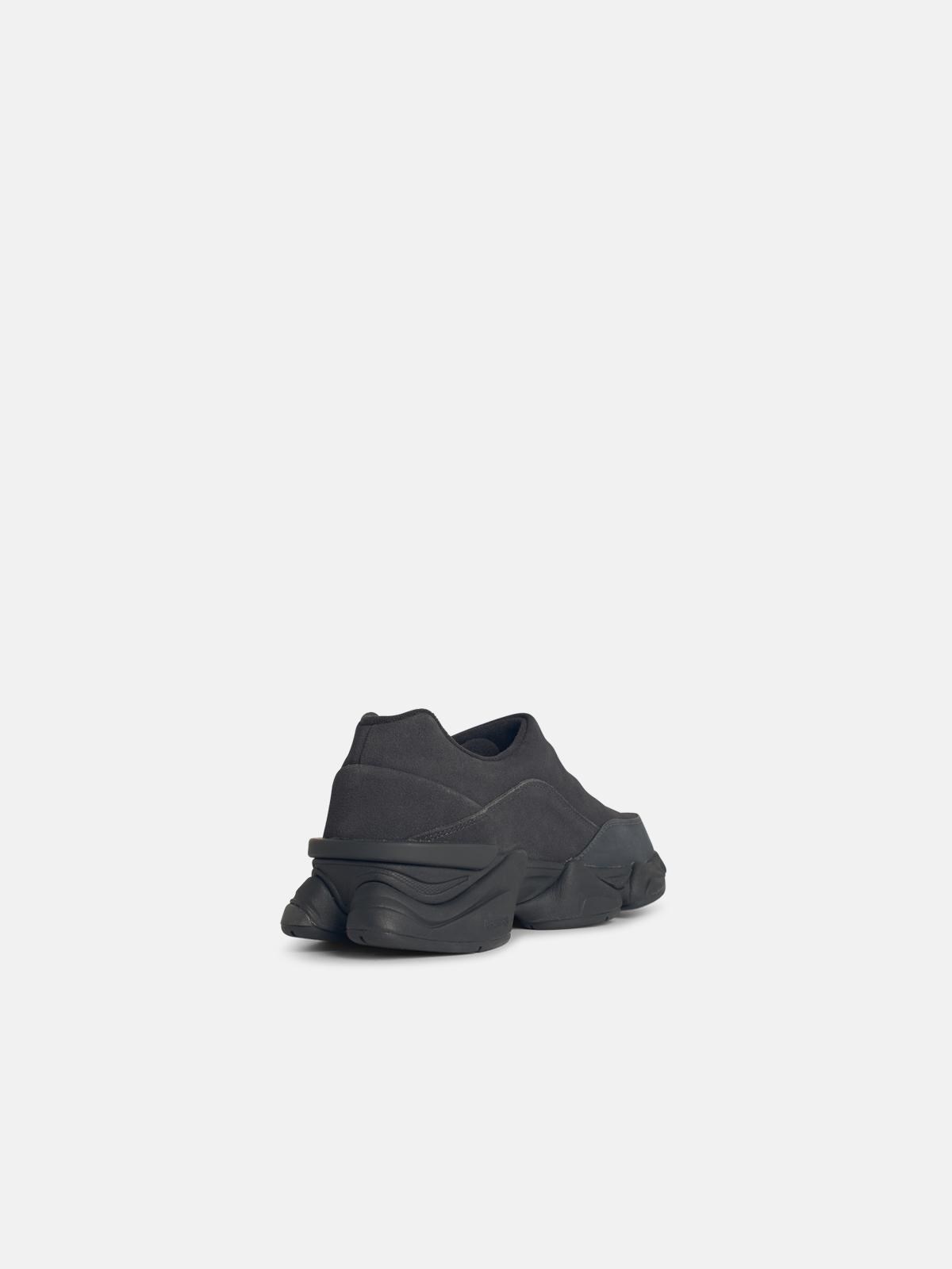 '8040' BLACK LEATHER BLEND SNEAKERS - 3