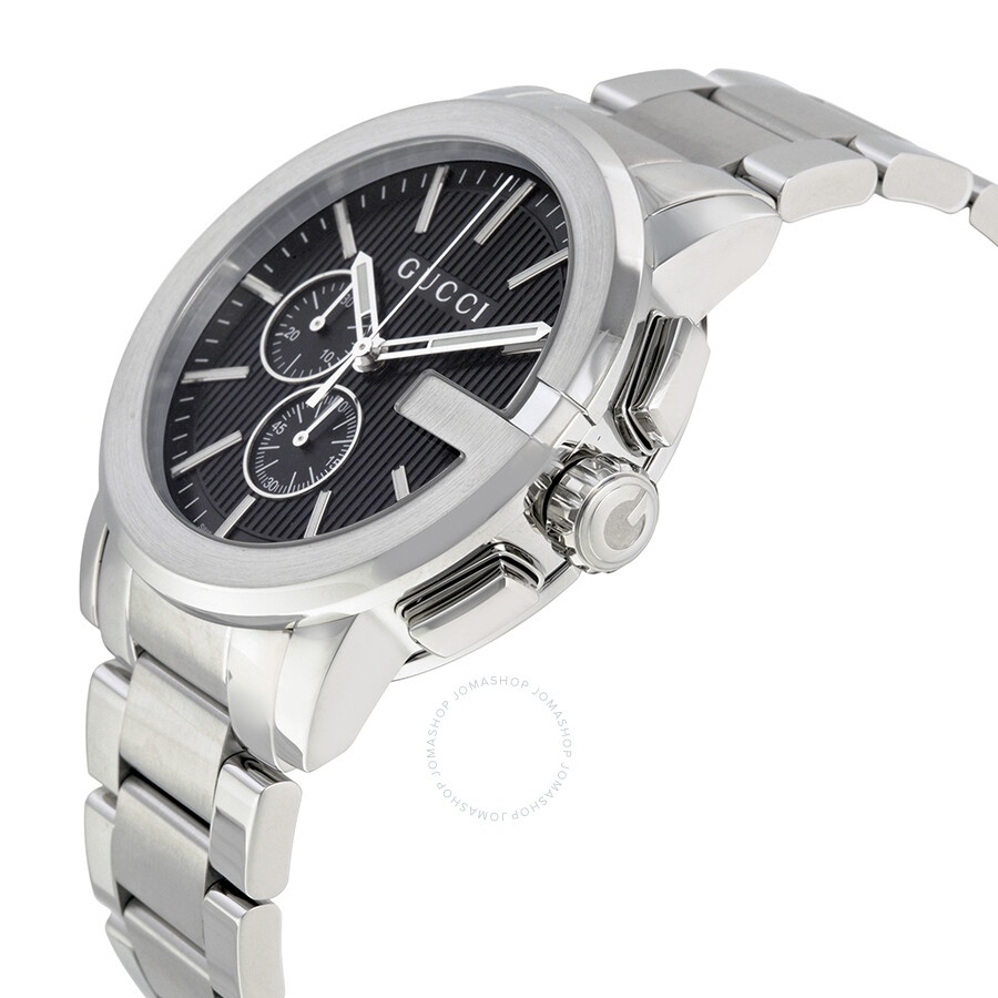 Gucci G-Chrono Black Dial Stainless Steel Men's Watch YA101204 - 2