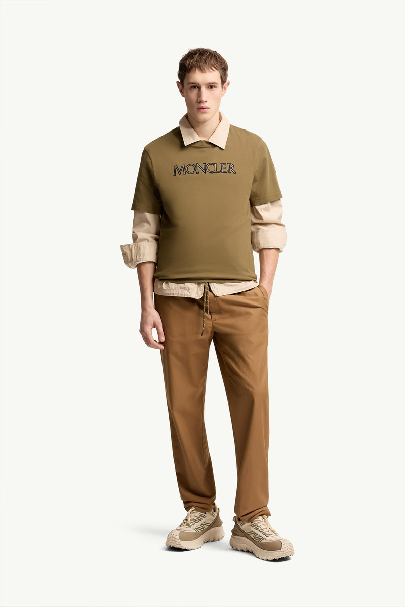 Moncler Logo Print Cotton T-Shirt outlook