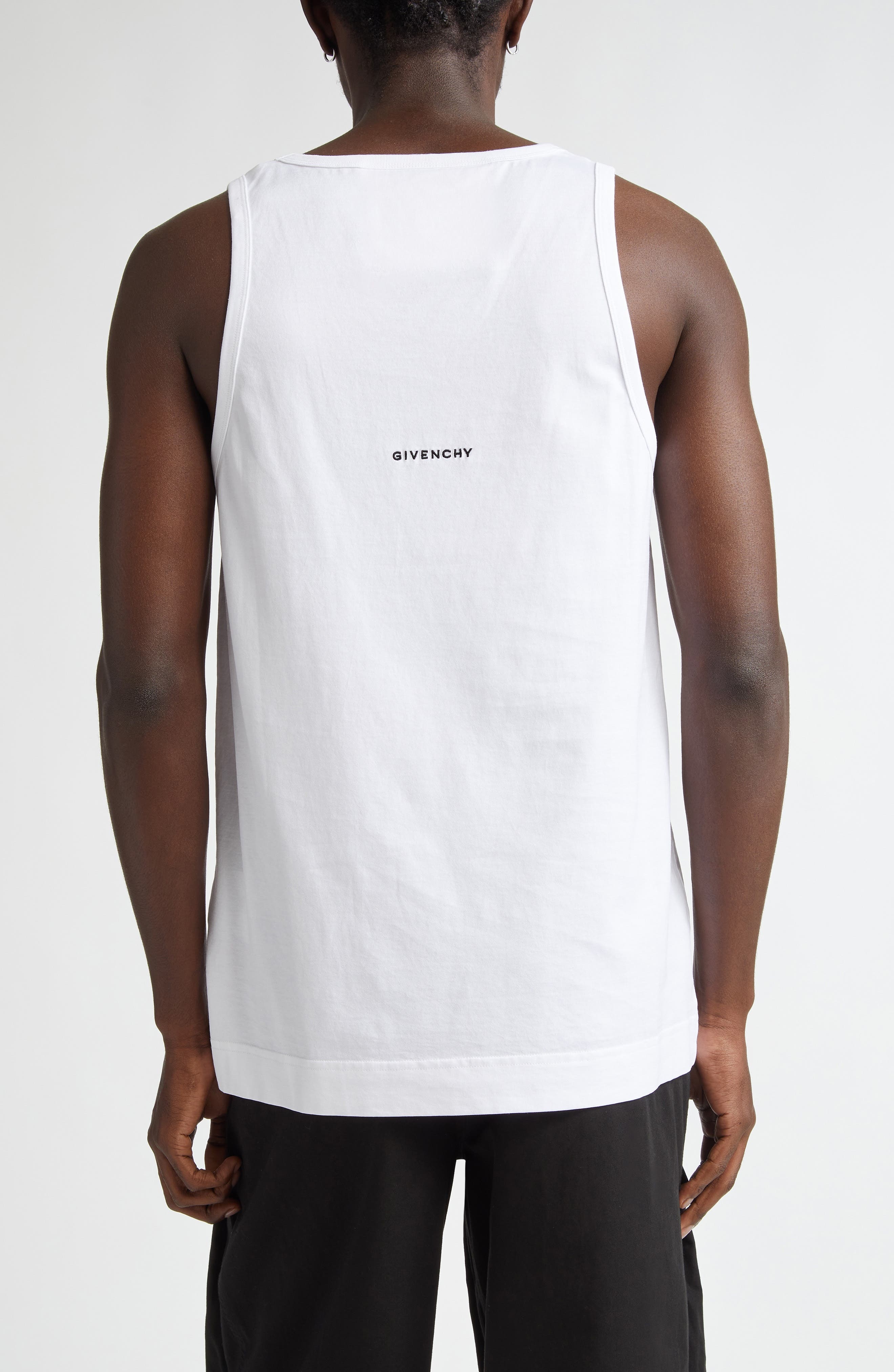 4G Logo Embroidered Cotton Tank - 2