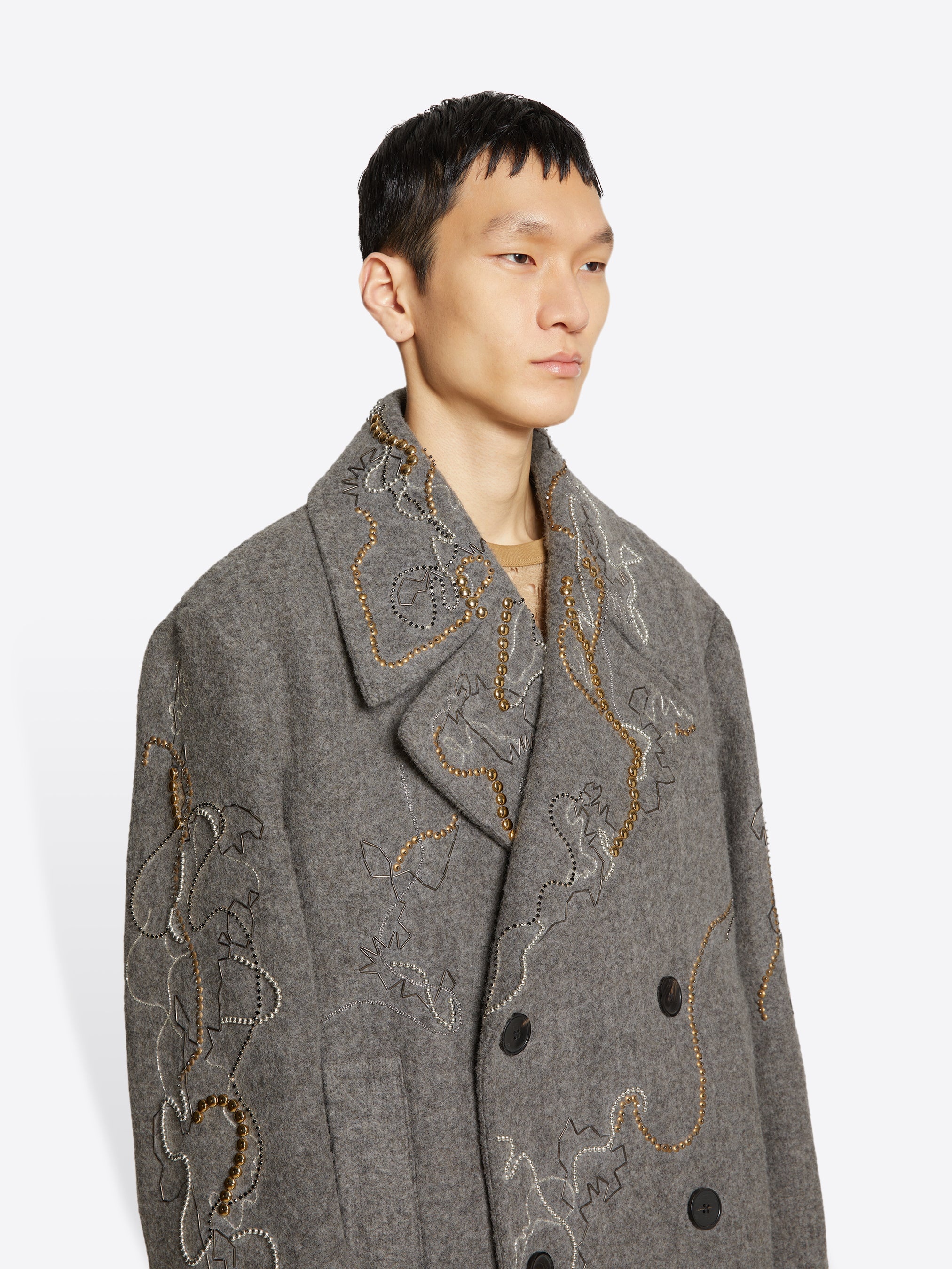 EMBROIDERED COAT - 5