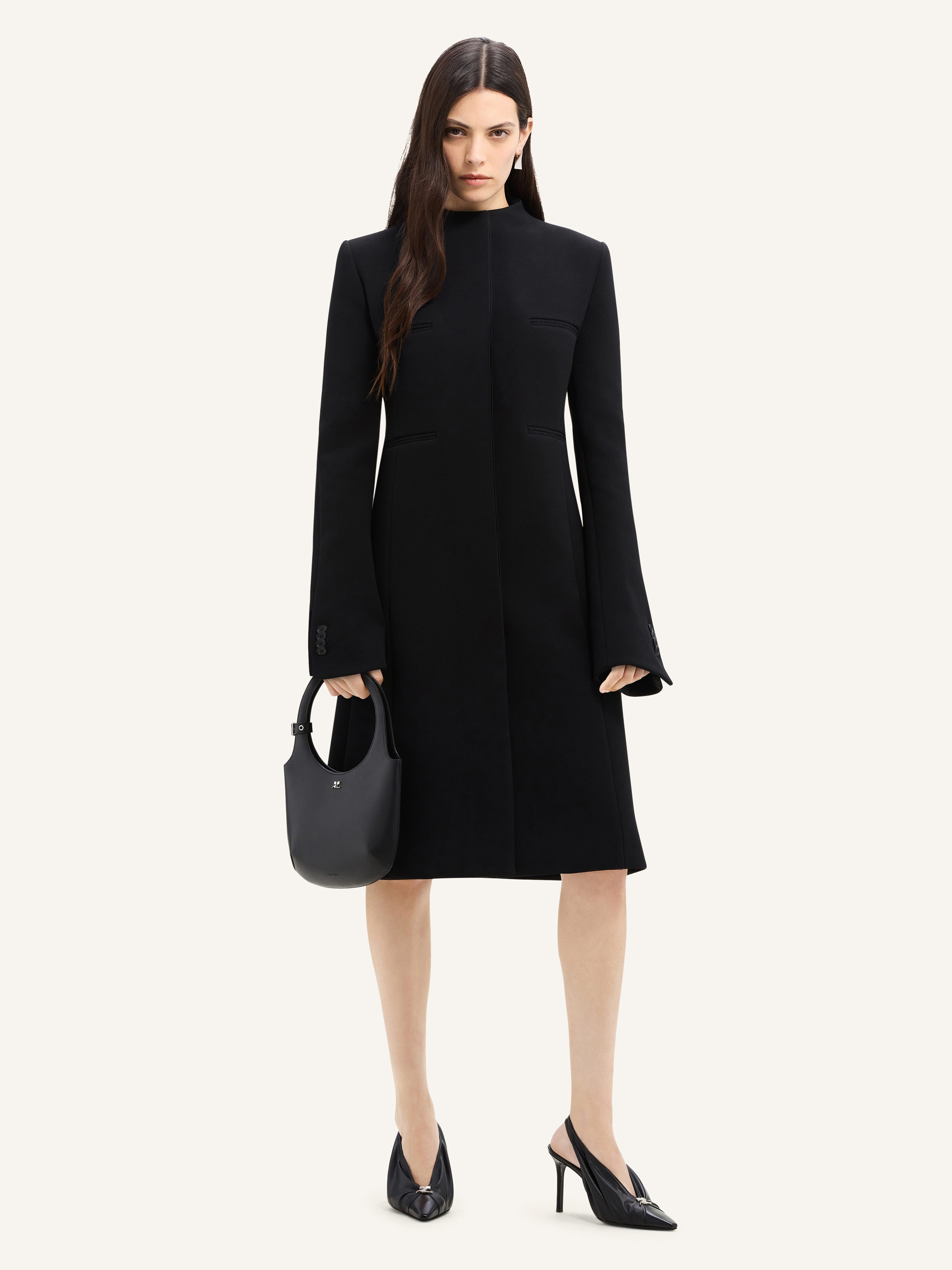 OFFICER COLLAR HERITAGE CREPE COAT - 2