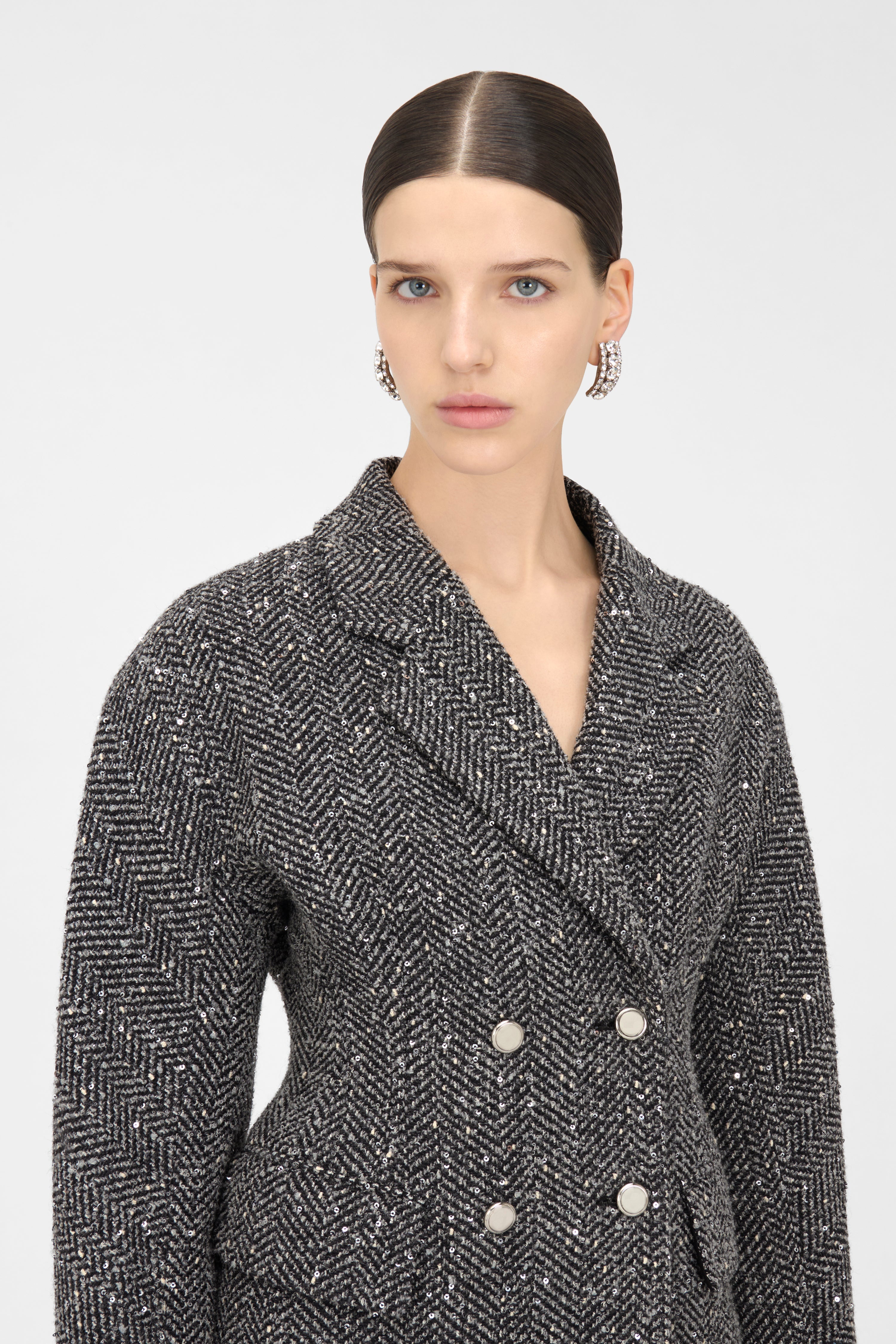 SEQUIN TWEED JACKET - 6