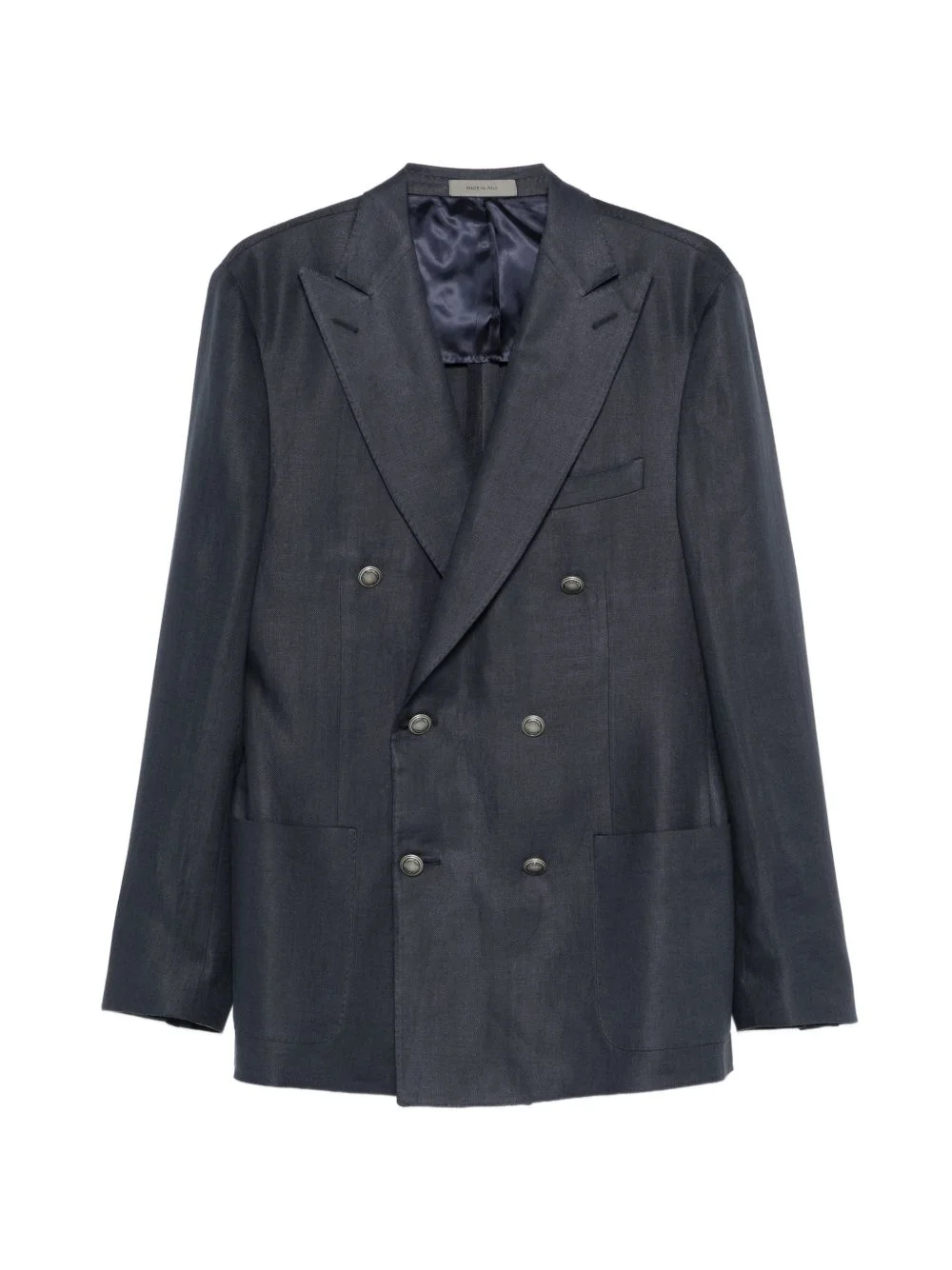 double-breasted pocket blazer - 1