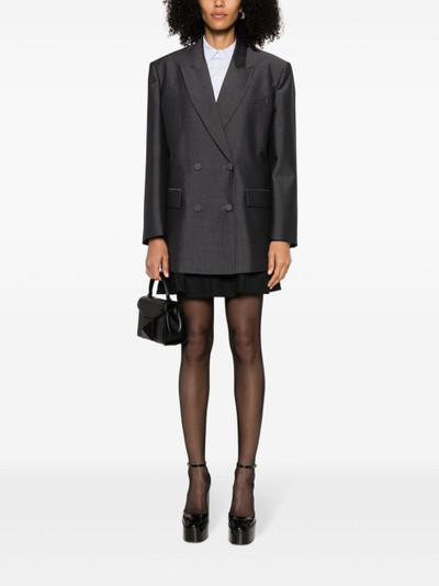 Valentino double-breasted wool-blend blazer outlook