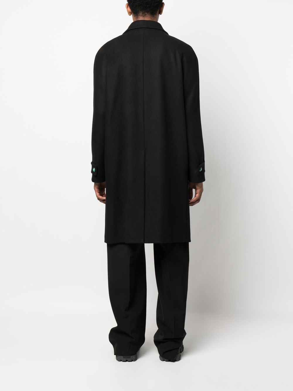 long single-breasted coat - 4