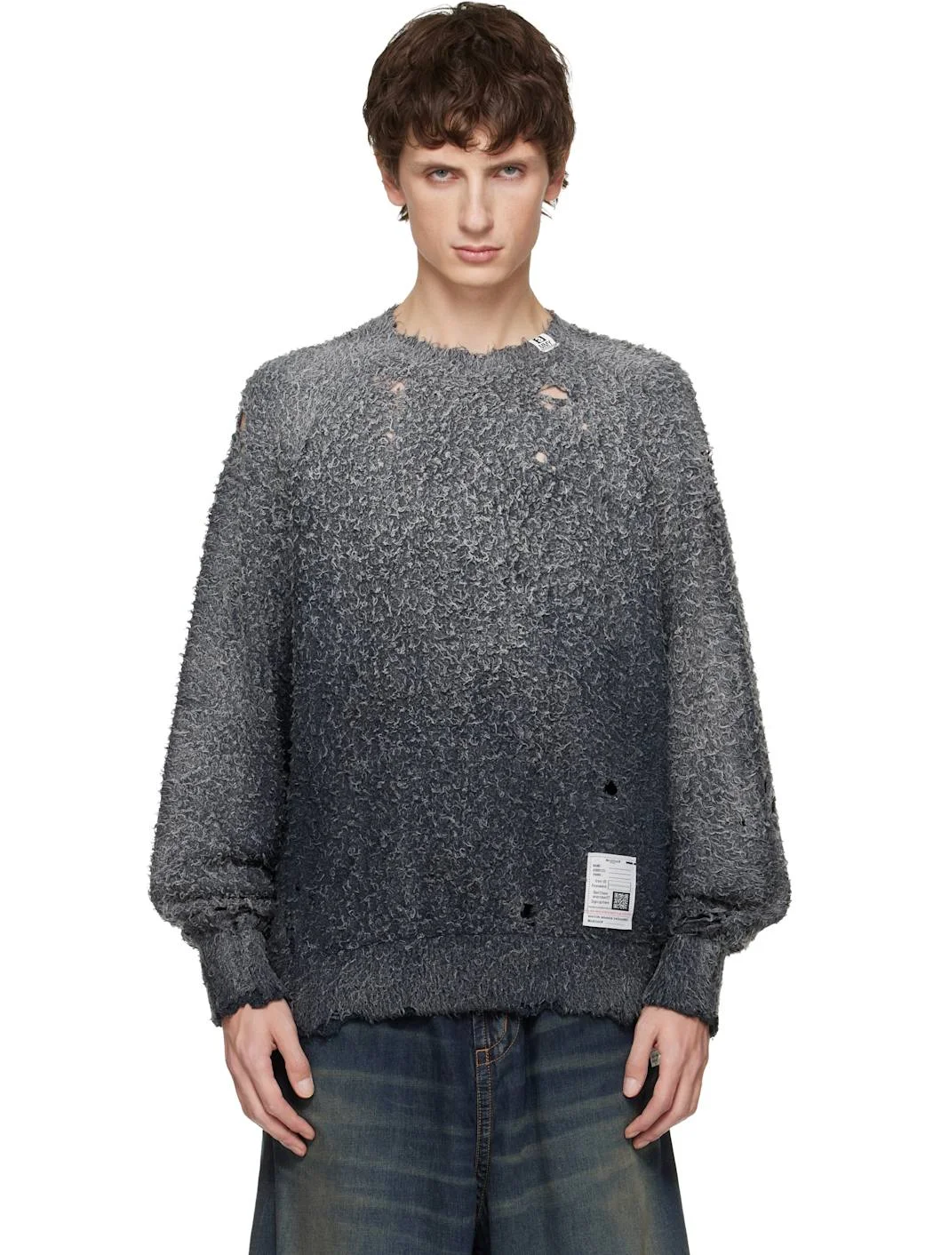 Gray Sun Faded Like Sweater - 1