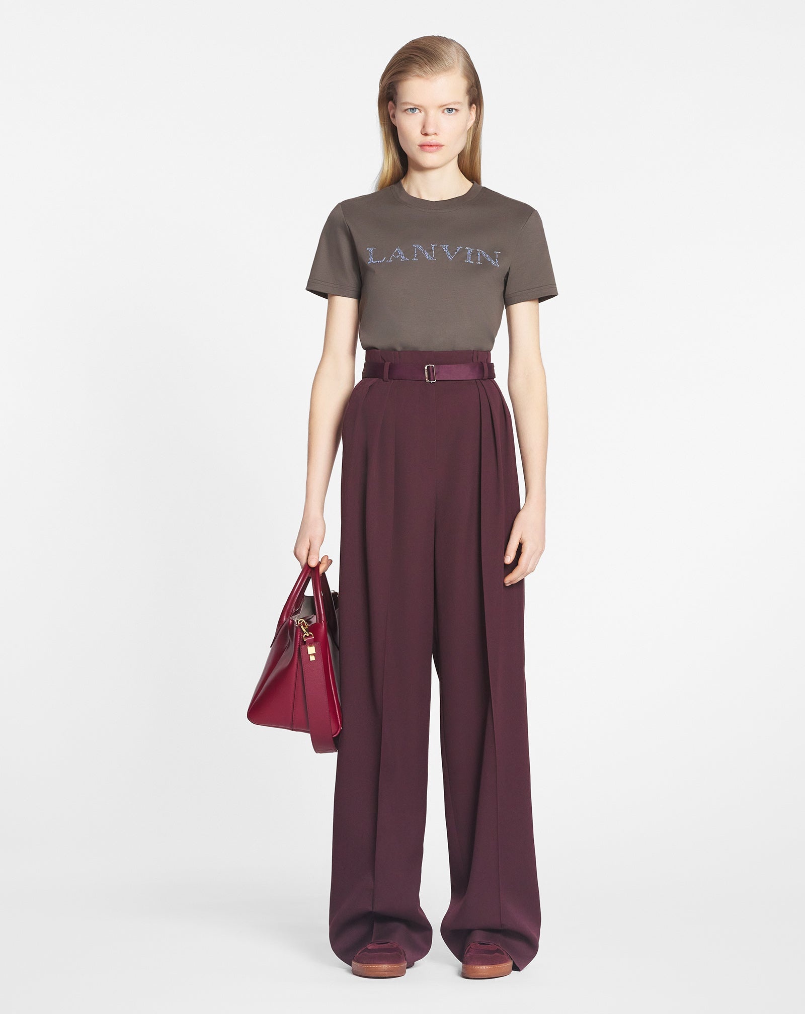 LANVIN BEAD EMBROIDERED T-SHIRT - 2