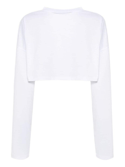 Y/Project logo-appliquÃ© cropped T-shirt outlook