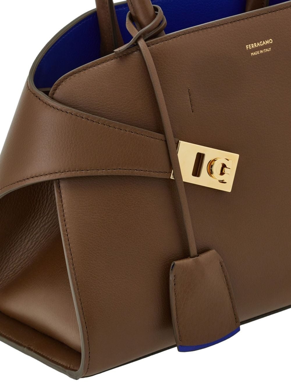small Hug leather tote bag - 6