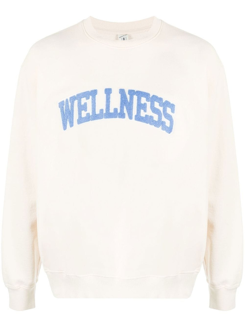 Wellness-appliquÃÂ© cotton sweatshirt 1