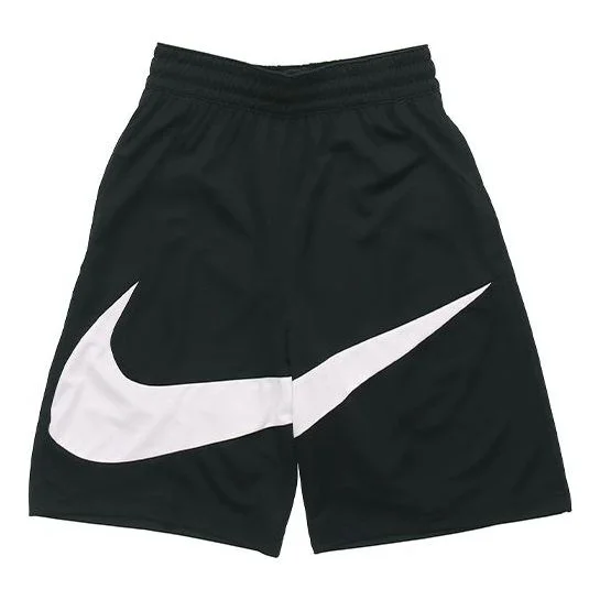 Nike swoosh LOGO Printing Basketball Athleisure Casual Sports Shorts Black BV9385-011 - 1