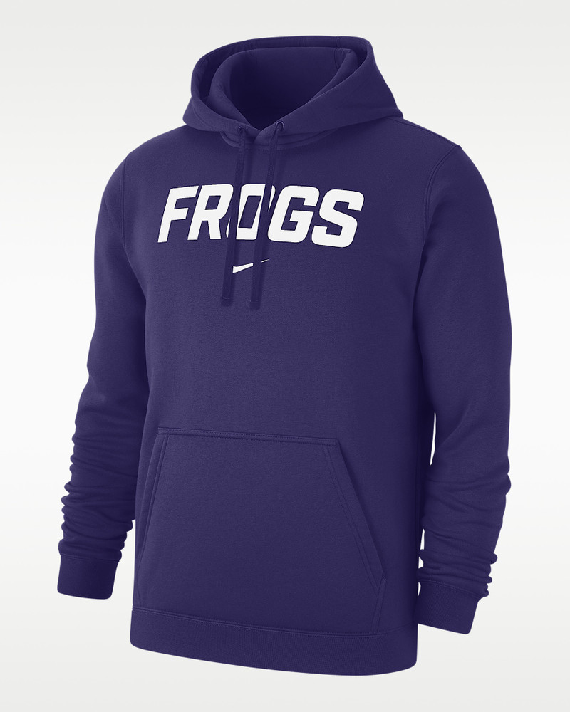 TCU Club Fleece Men's Nike College Pullover Hoodie 1