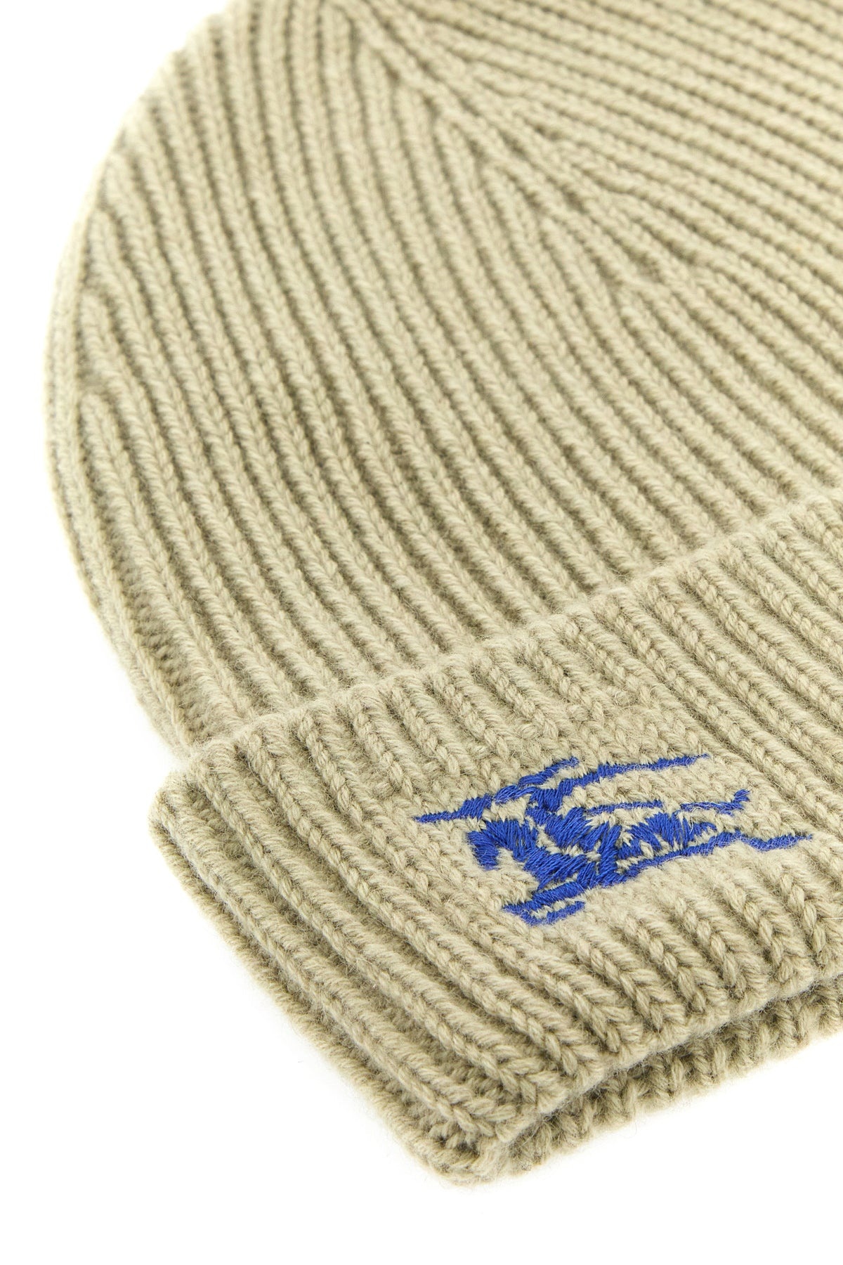 Khaki cashmere beanie hat - 3