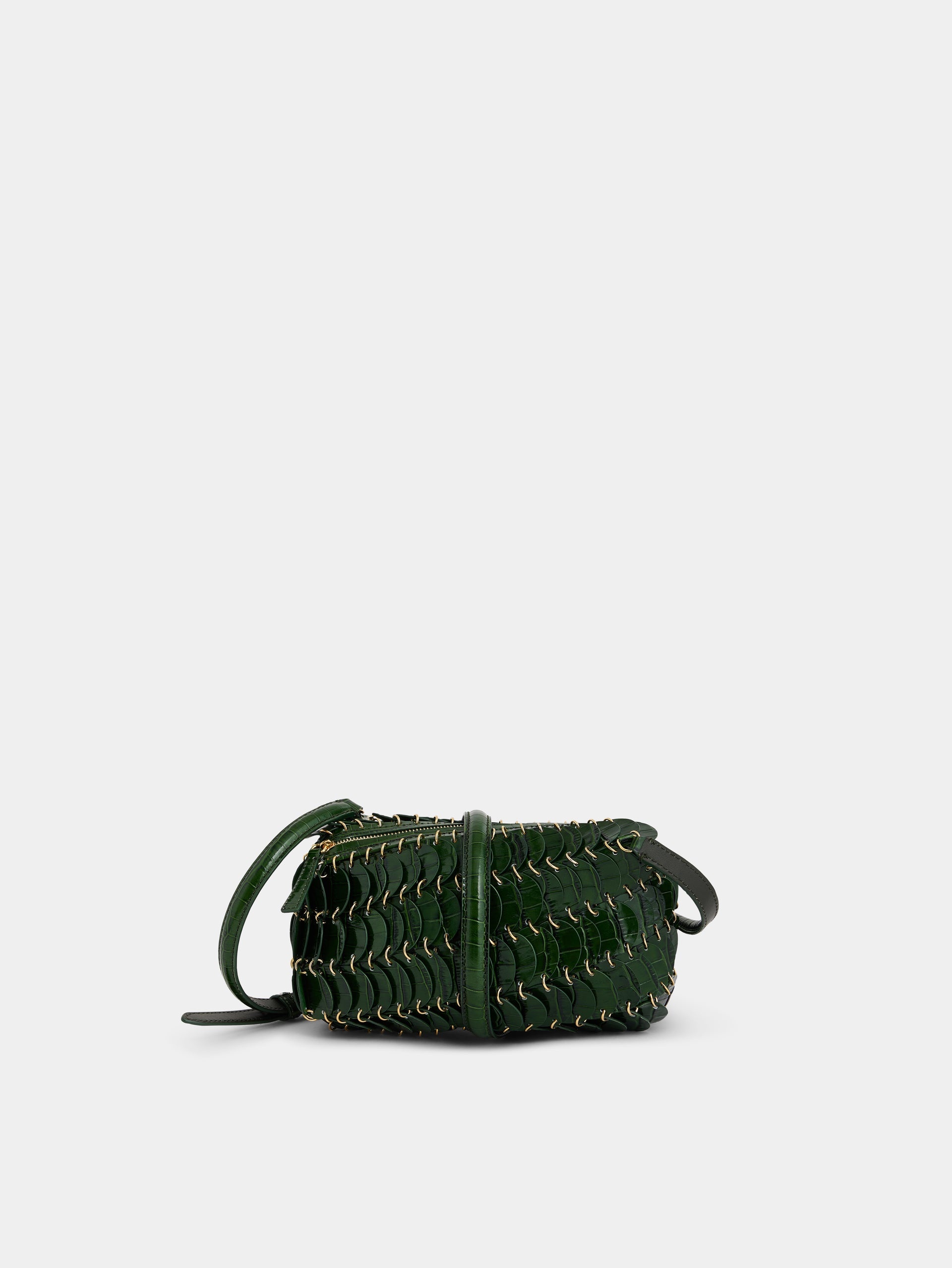 GREEN CROSSBODY PACO LEATHER BAG - 5