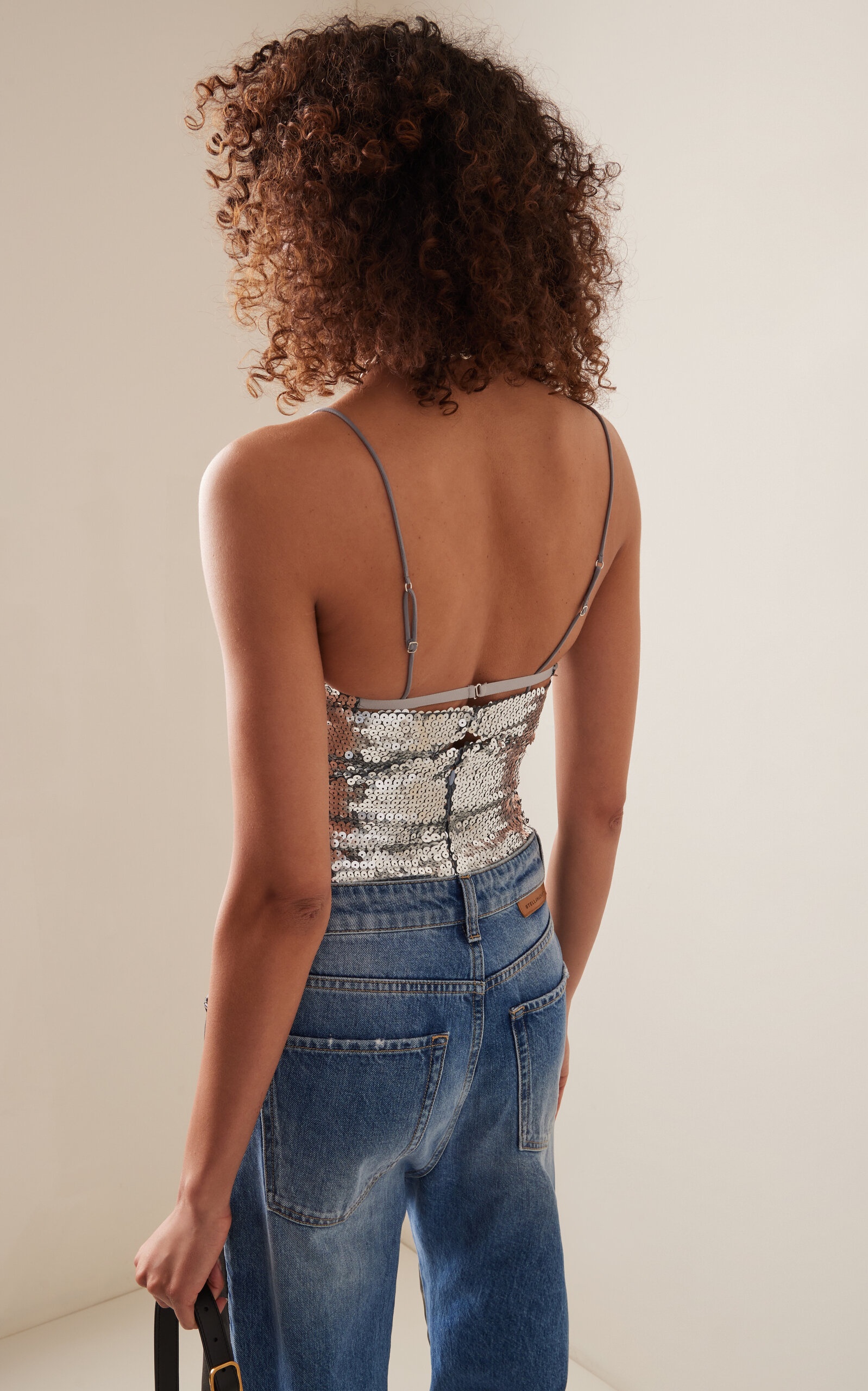 Cutout Sequin Top metallic - 4