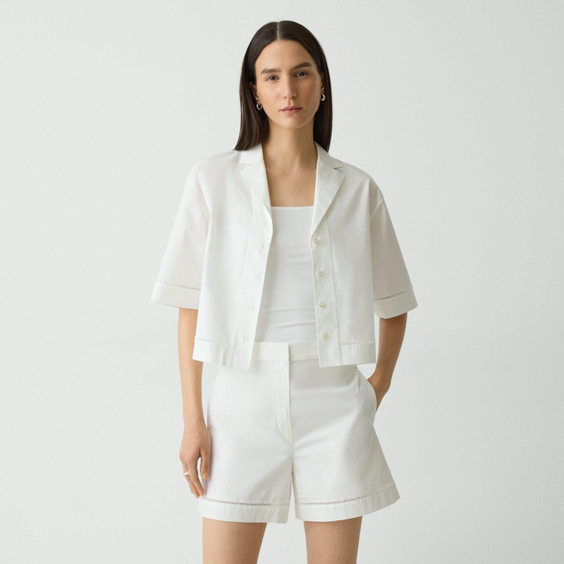 Boxy Camp Shirt in City Poplin 2