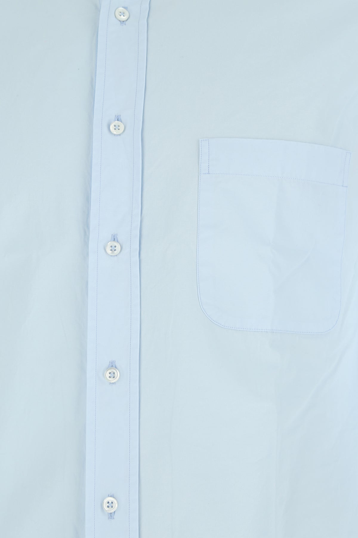 Powder blue cotton shirt - 3