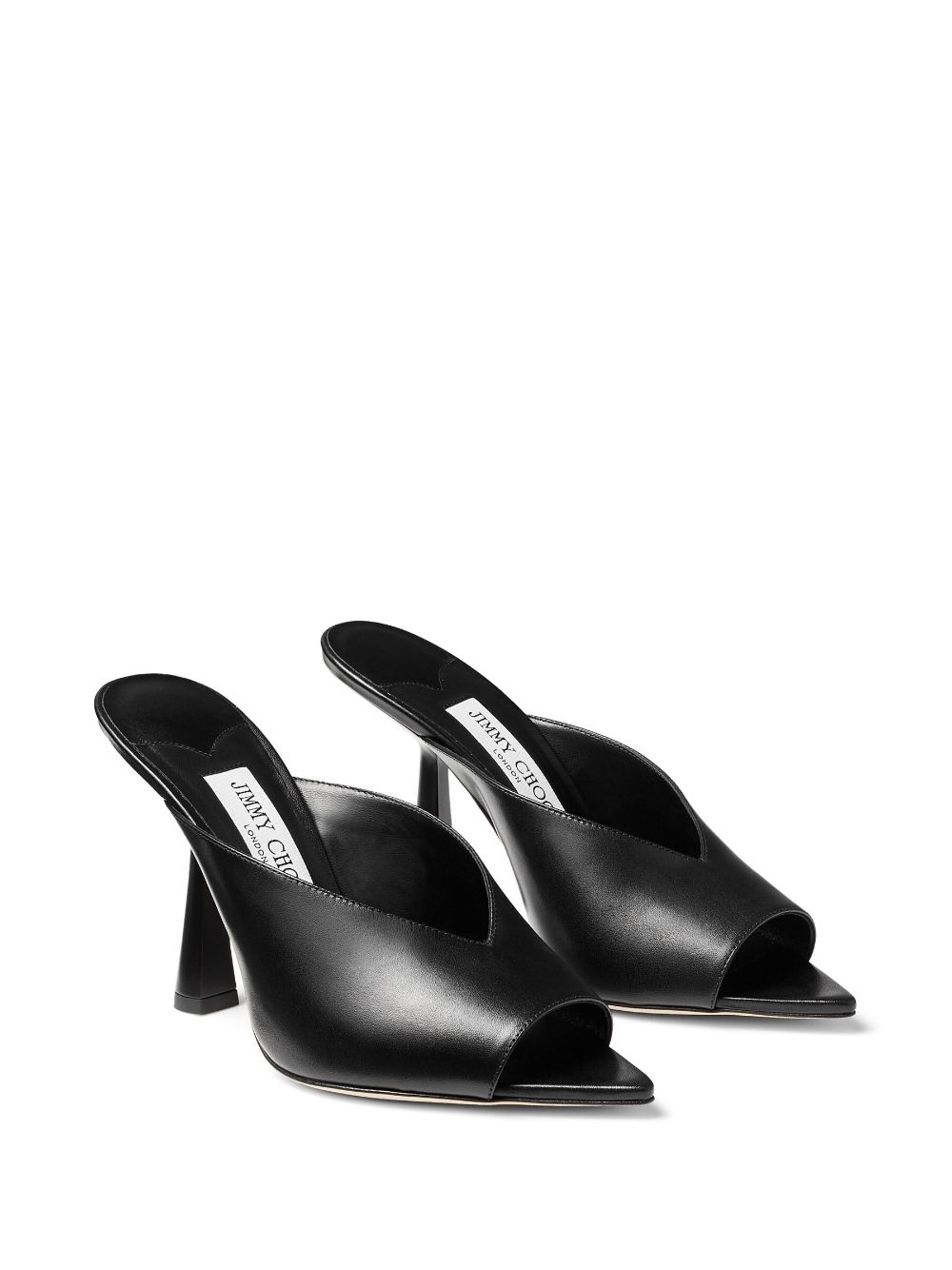 Maryanne 100mm leather mules - 2