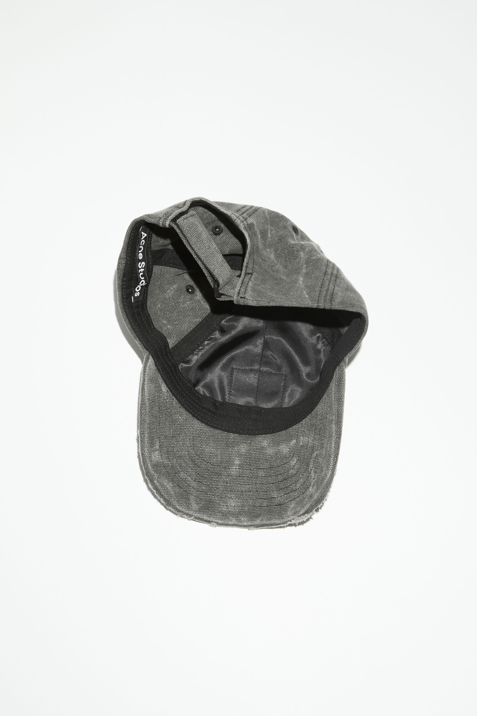 Leather Face patch cap - Carbon grey - 4