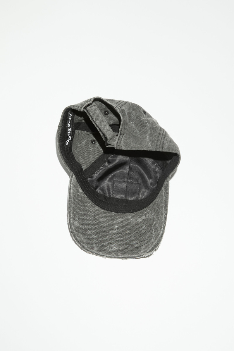 Leather Face patch cap - Carbon grey 4