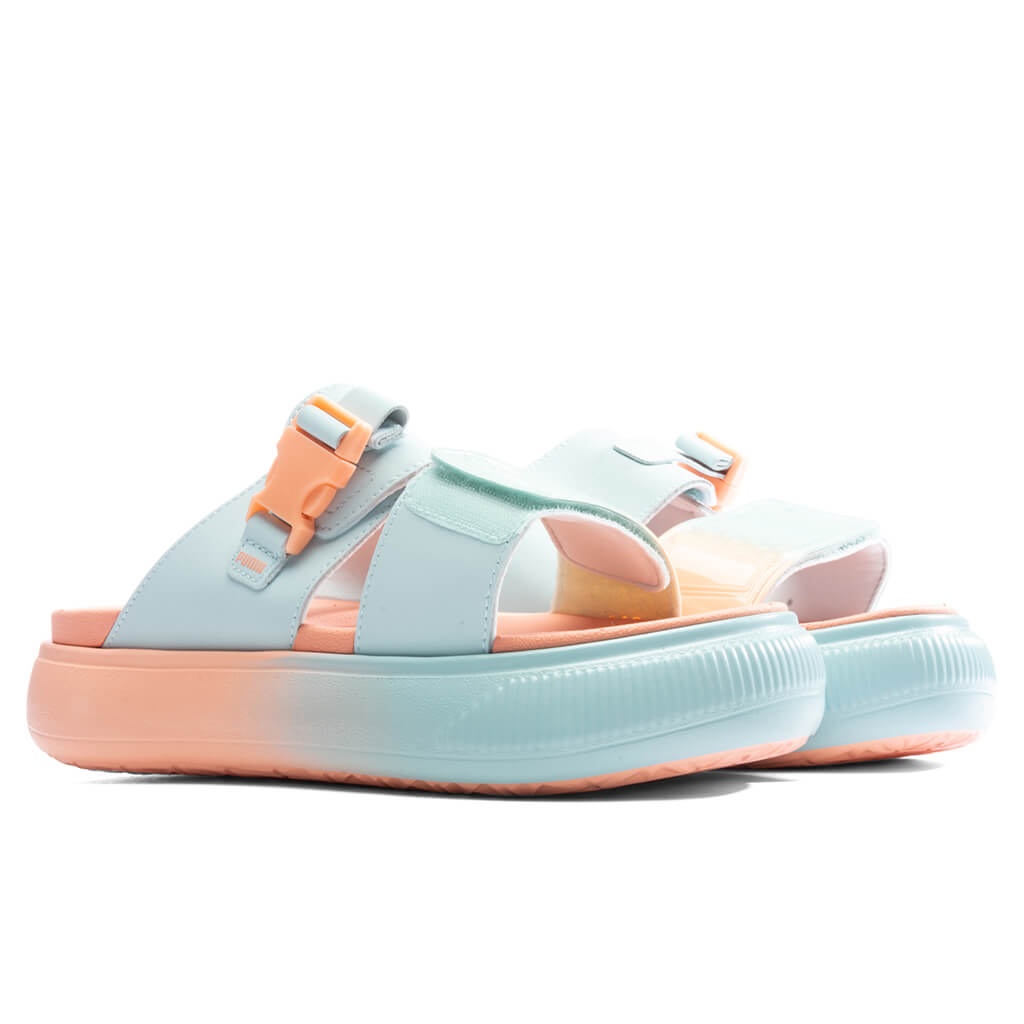 SUEDE MAYU SANDAL SUMMER CAMP - NITRO BLUE/PEACH PINK - 3