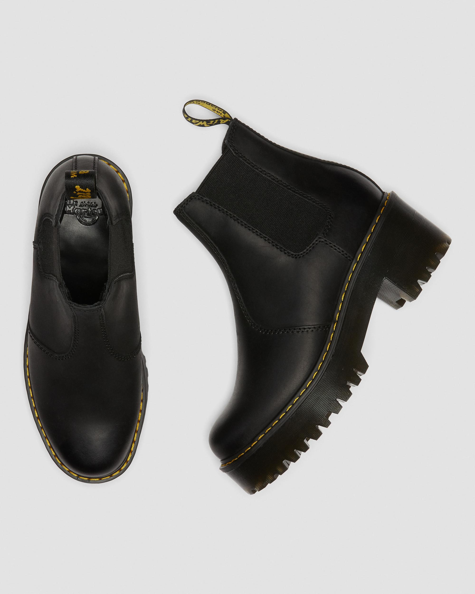 Rometty Wyoming Leather Platform Chelsea Boots - 10