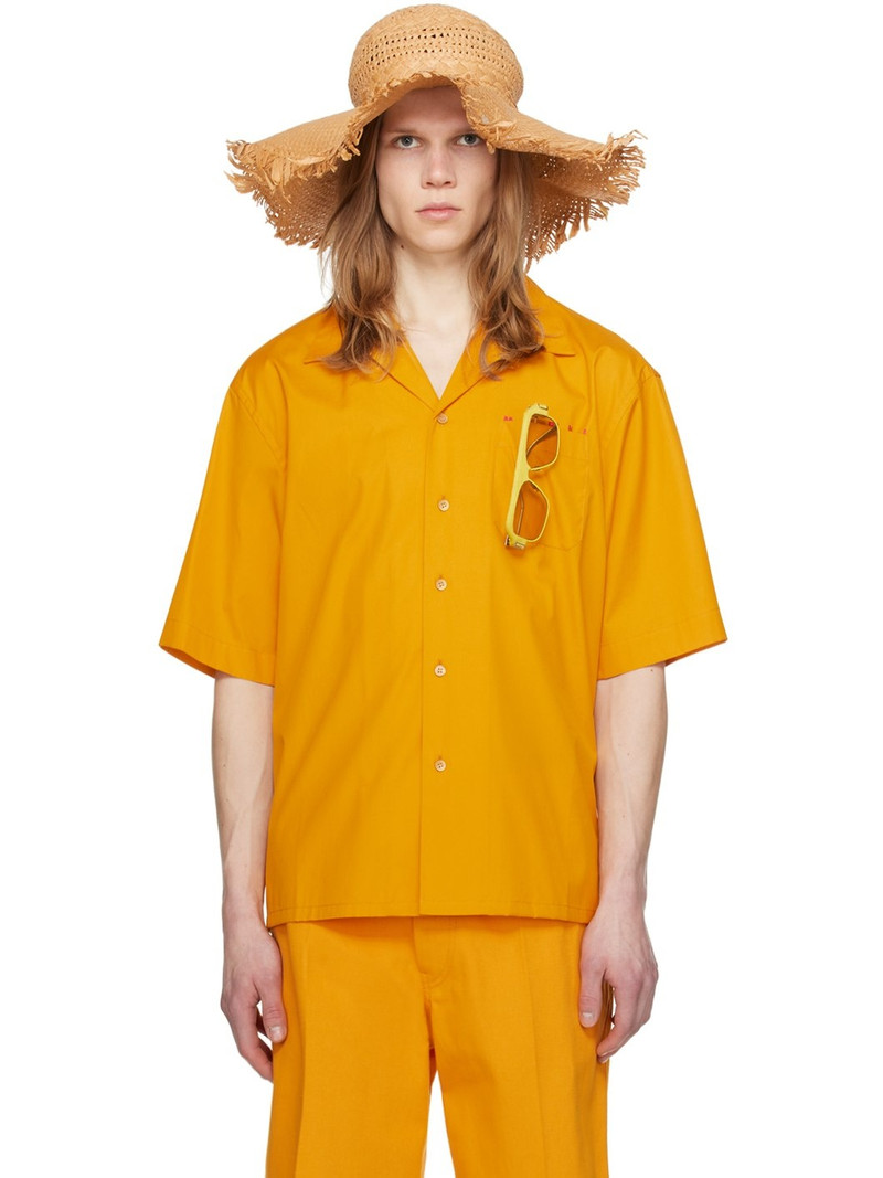 Orange Printed Shirt 1