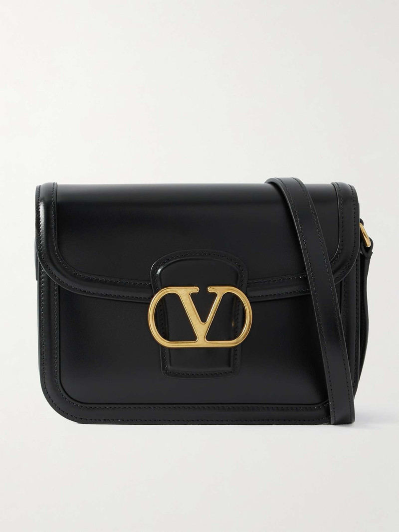 9to5 small leather shoulder bag Black - 1