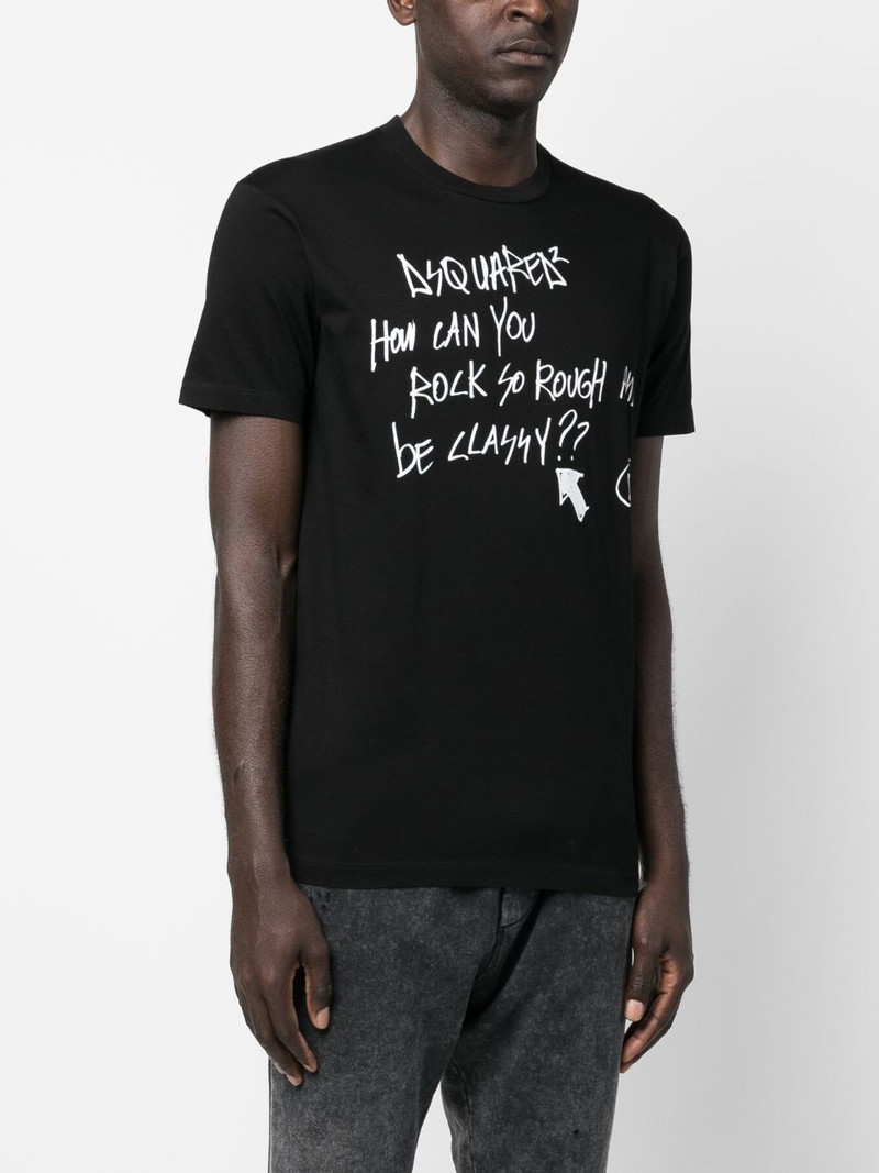 slogan-print cotton T-shirt 3
