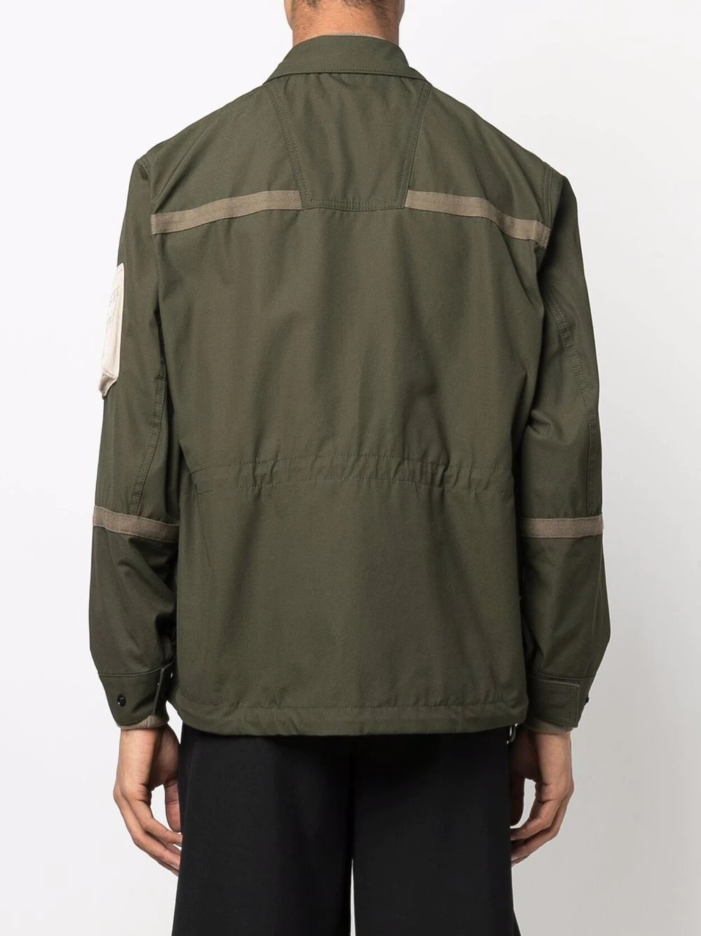 zip-up military jacket - 4