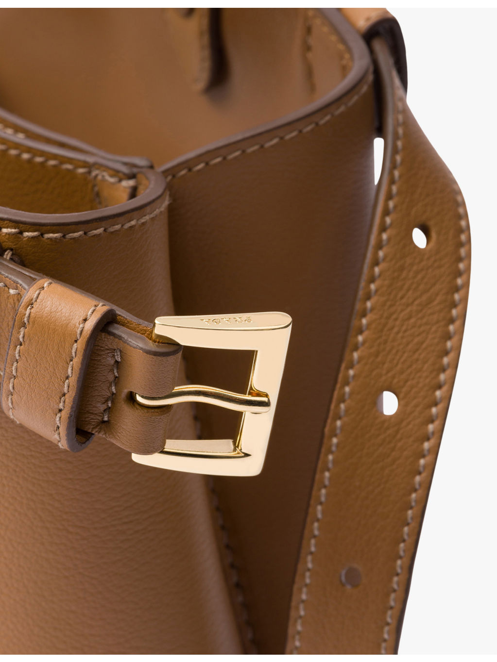 Buckle small leather tote bag - 4