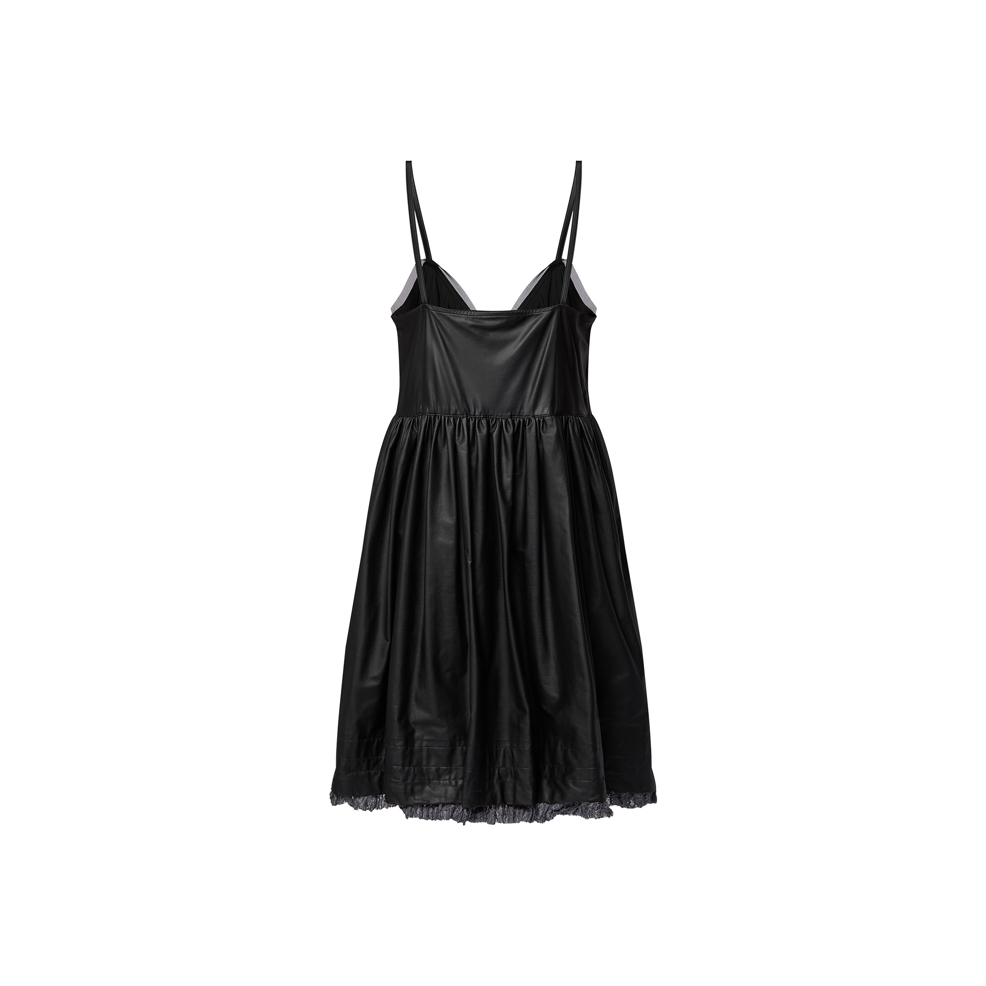 Leather Lingerie Dress - 3