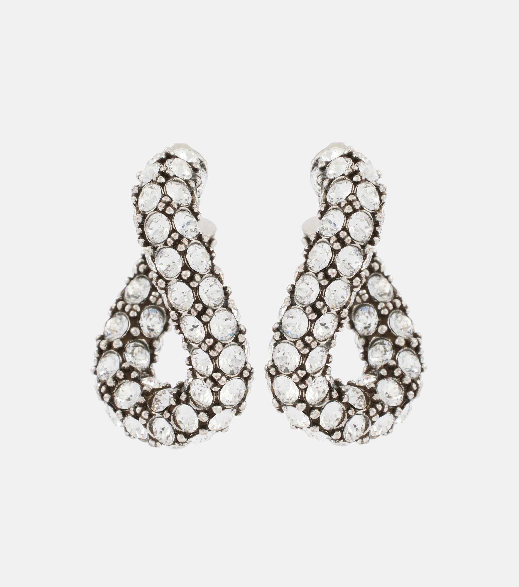 Embellished hoop earrings - 1