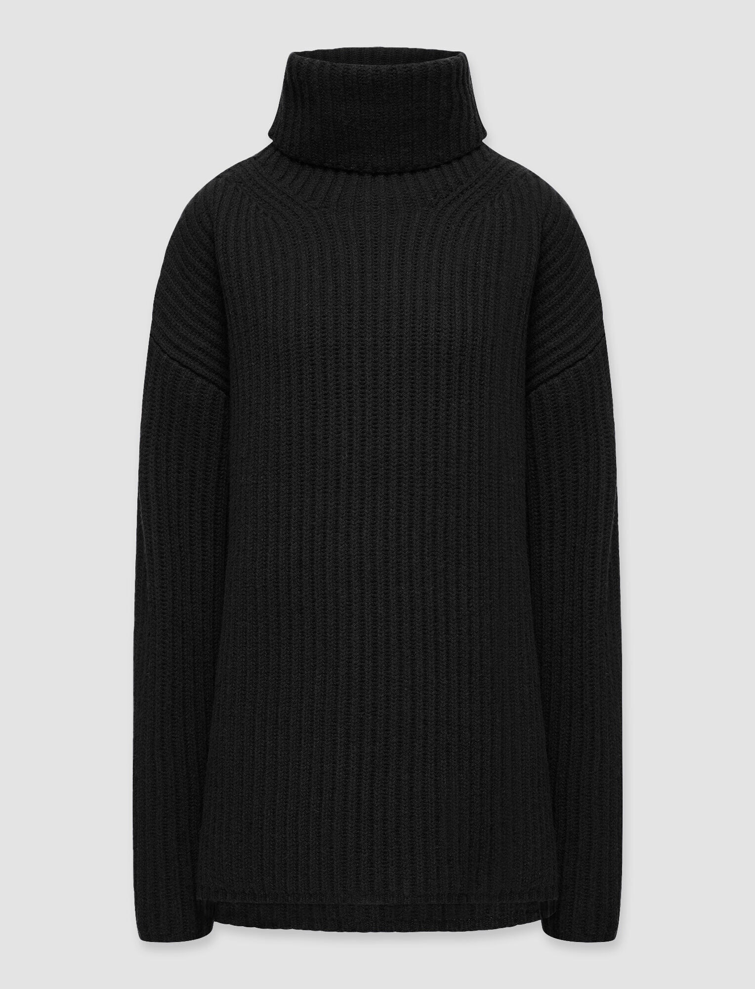 Cardigan Stitch High Neck Jumper - 1
