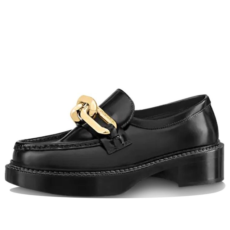 (WMNS) LOUIS VUITTON Academy Platform Loafers 'Black' 1A8VRI - 1