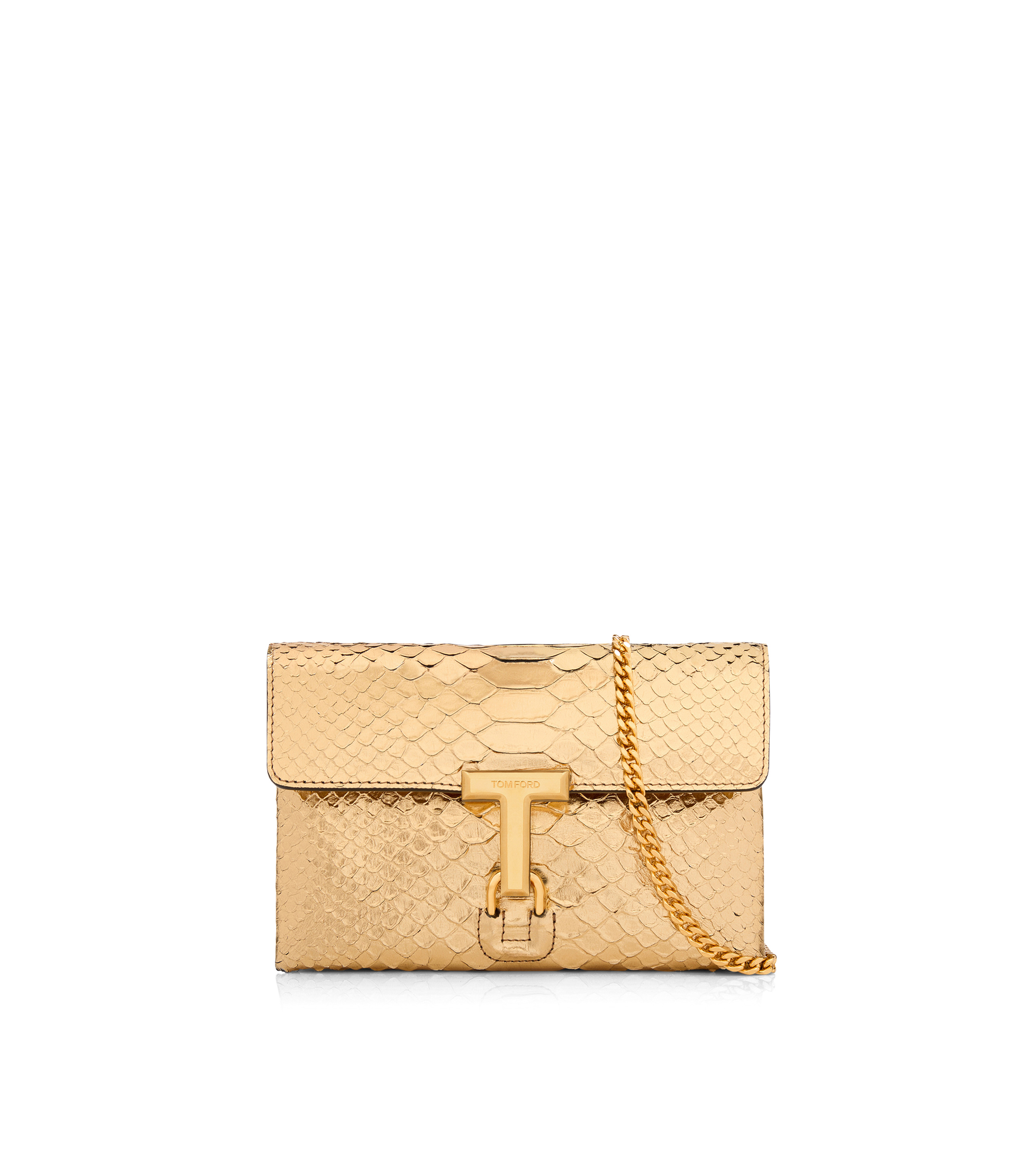 LAMINATED STAMPED PYTHON LEATHER MONARCH MINI BAG - 1