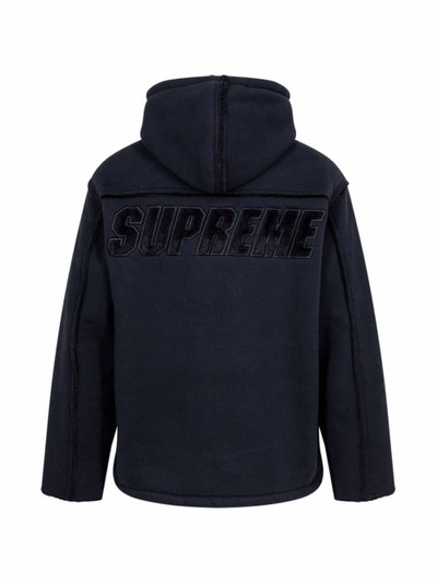 Supreme faux shearling hooded jacket outlook