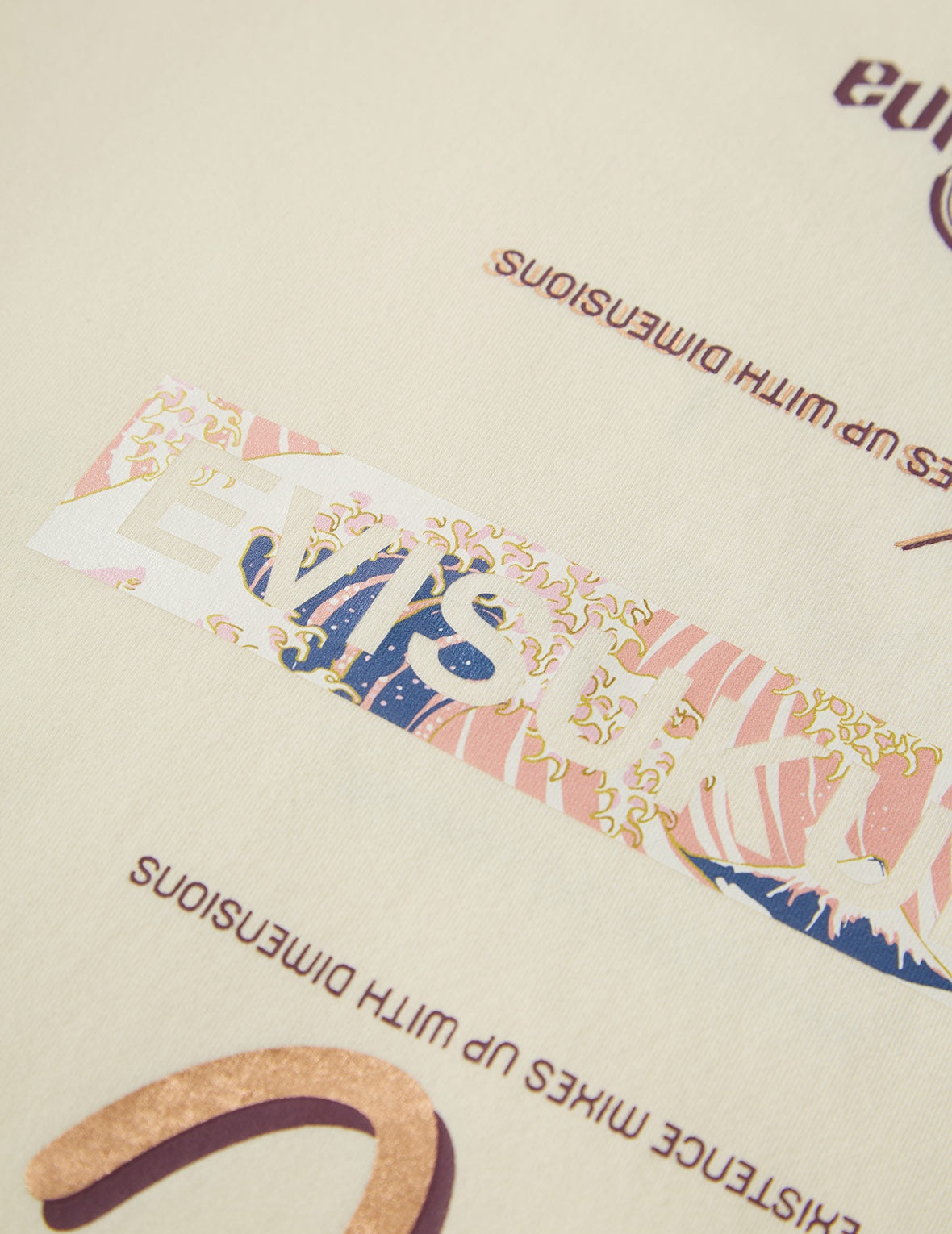 Ukiyo-E Infused Logo Label Print Oversized T-shirt - 12
